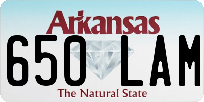 AR license plate 650LAM