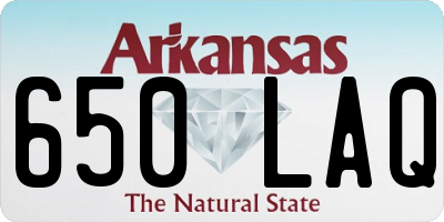 AR license plate 650LAQ