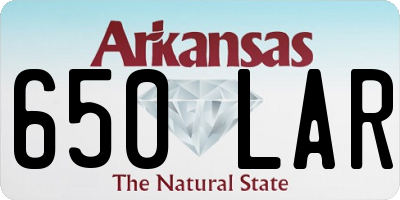 AR license plate 650LAR