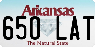AR license plate 650LAT