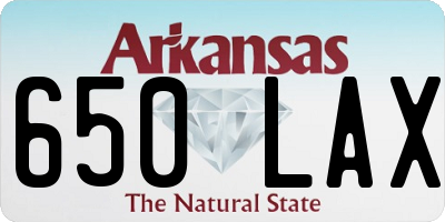 AR license plate 650LAX