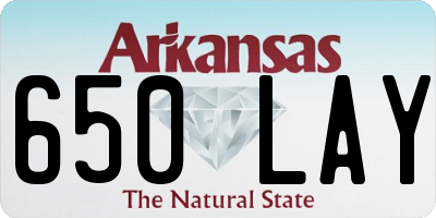 AR license plate 650LAY