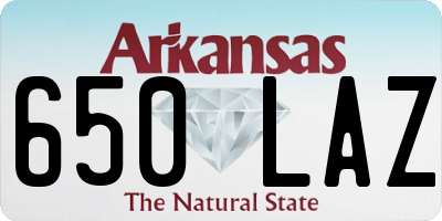 AR license plate 650LAZ