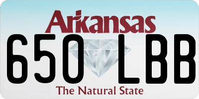 AR license plate 650LBB