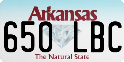 AR license plate 650LBC