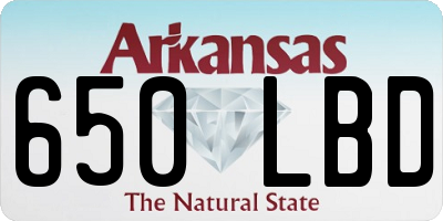AR license plate 650LBD