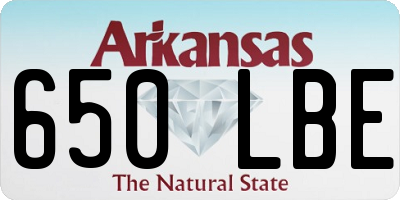AR license plate 650LBE