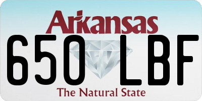 AR license plate 650LBF
