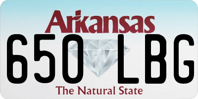 AR license plate 650LBG
