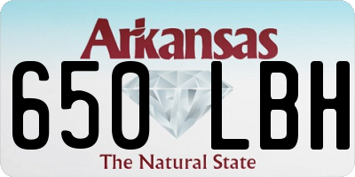 AR license plate 650LBH