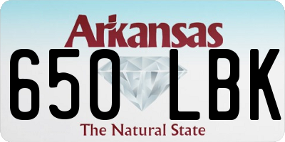 AR license plate 650LBK