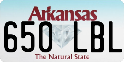 AR license plate 650LBL