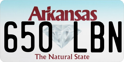 AR license plate 650LBN