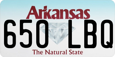 AR license plate 650LBQ