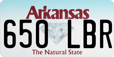 AR license plate 650LBR