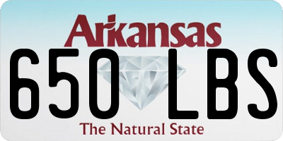 AR license plate 650LBS