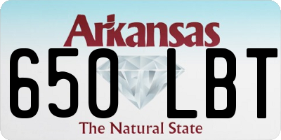 AR license plate 650LBT