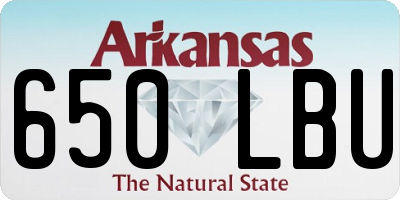 AR license plate 650LBU