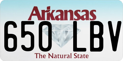 AR license plate 650LBV