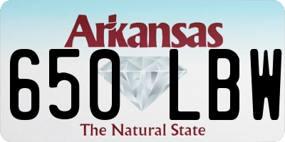 AR license plate 650LBW