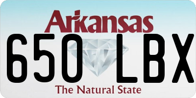 AR license plate 650LBX