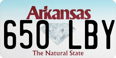 AR license plate 650LBY