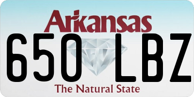 AR license plate 650LBZ