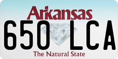 AR license plate 650LCA