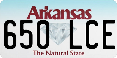 AR license plate 650LCE