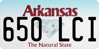 AR license plate 650LCI