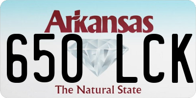 AR license plate 650LCK