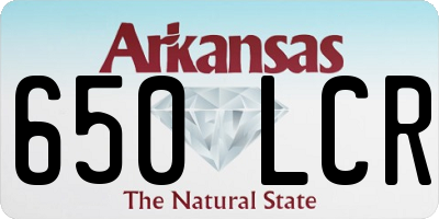 AR license plate 650LCR