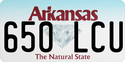 AR license plate 650LCU