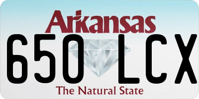 AR license plate 650LCX