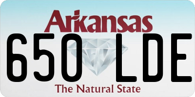 AR license plate 650LDE