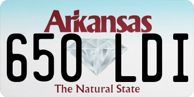 AR license plate 650LDI