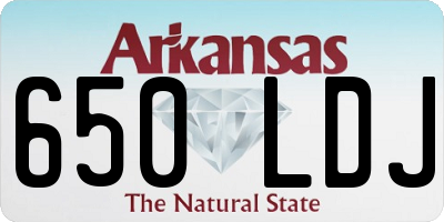 AR license plate 650LDJ
