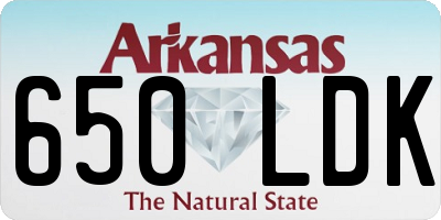 AR license plate 650LDK