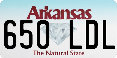 AR license plate 650LDL