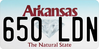 AR license plate 650LDN