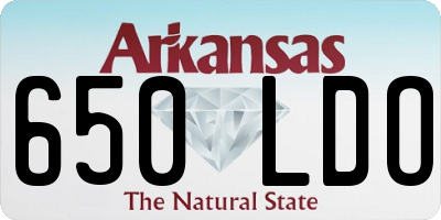 AR license plate 650LDO