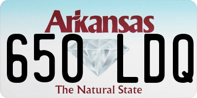 AR license plate 650LDQ