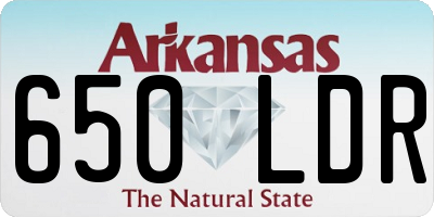 AR license plate 650LDR