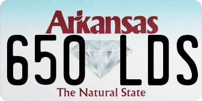 AR license plate 650LDS