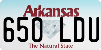 AR license plate 650LDU
