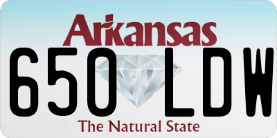 AR license plate 650LDW
