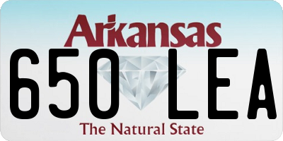 AR license plate 650LEA