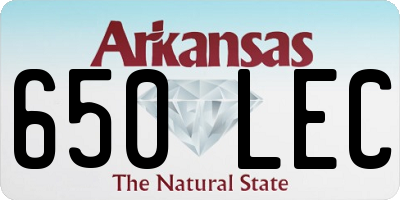 AR license plate 650LEC