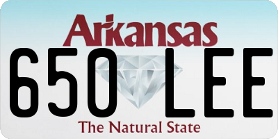AR license plate 650LEE