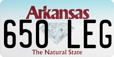 AR license plate 650LEG